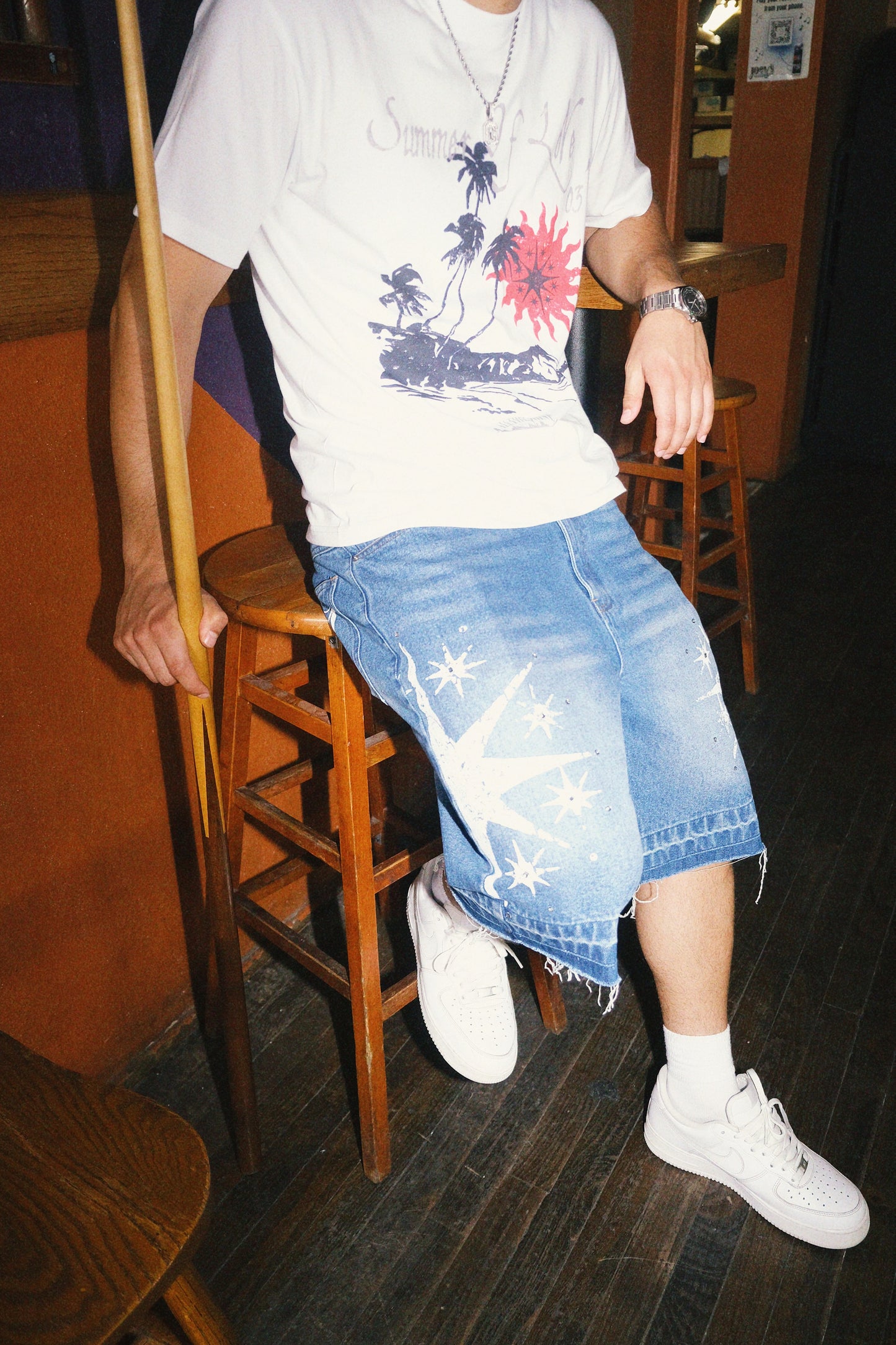 Star Denim Shorts - Available Soon