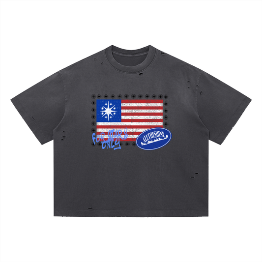 Distressed Flag Tee