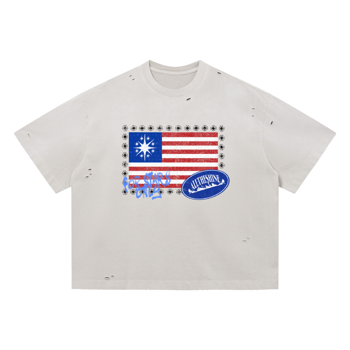 Distressed Flag Tee